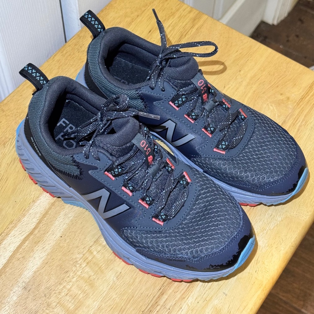 New Balance 510 v5 Trail Running Shoes Grey Blue WT510LK5 Mens 7 Womens 8.5